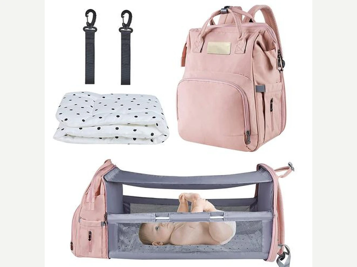 Convertible diaper bag product set