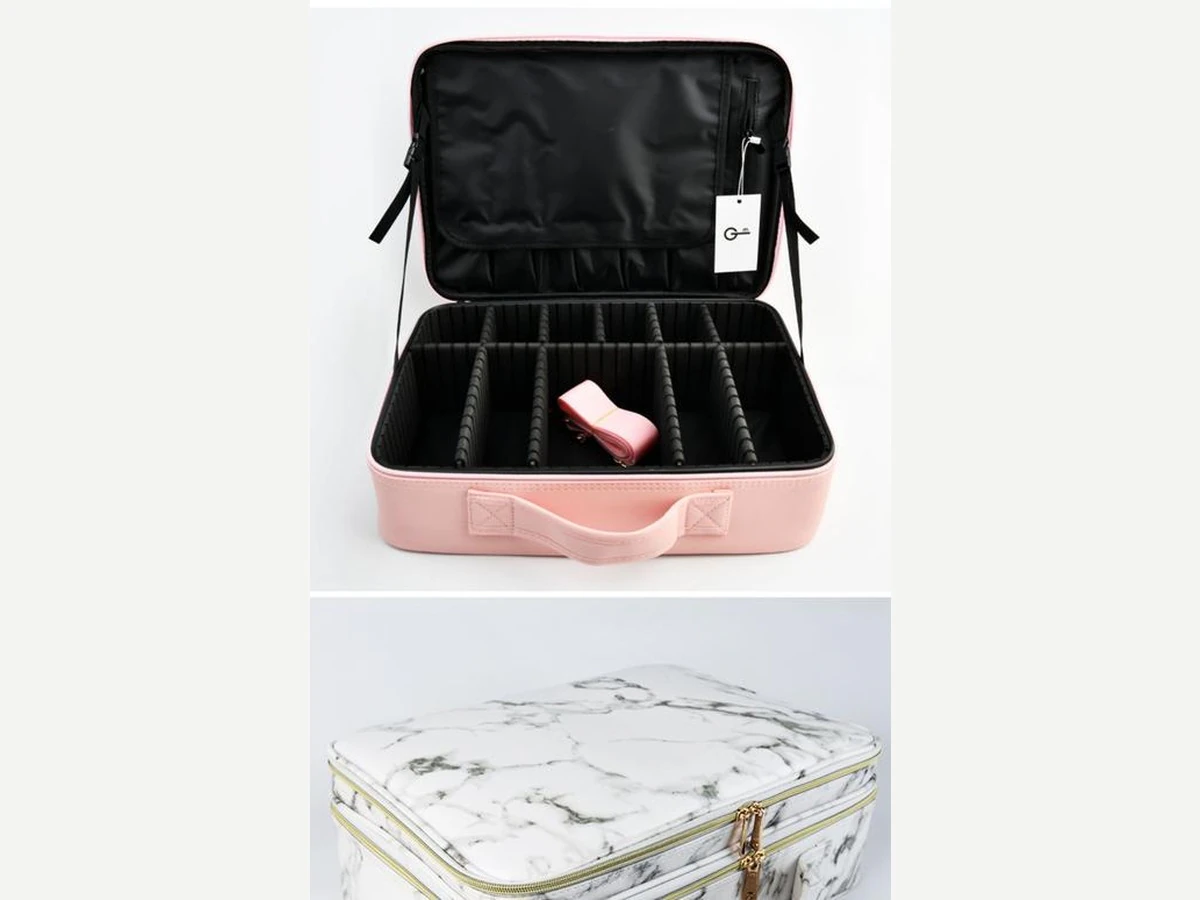 Open cosmetic organizer case