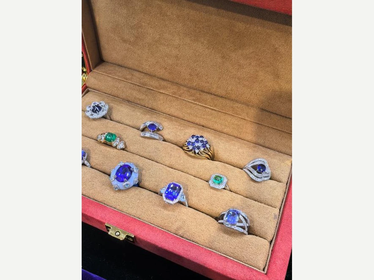 Color gemstone ring assortment